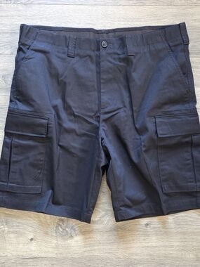 Lands' End Men's Dark Black Cargo Shorts